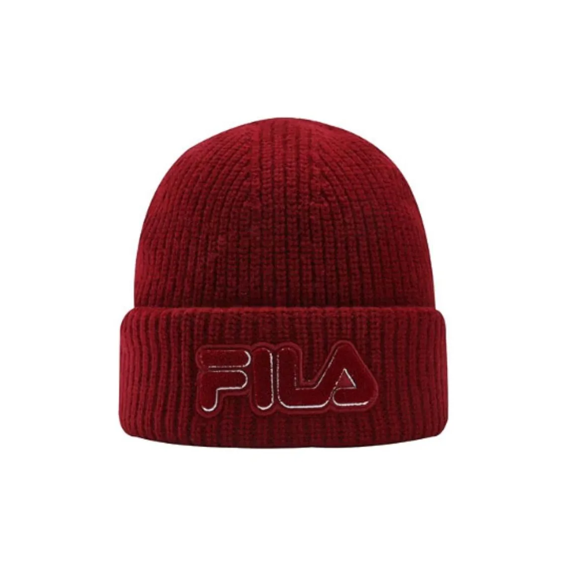 FILA Sheepskin Beanies Unisex Red FILA Овечья шерсть Шапки-бини Унисекс Красный