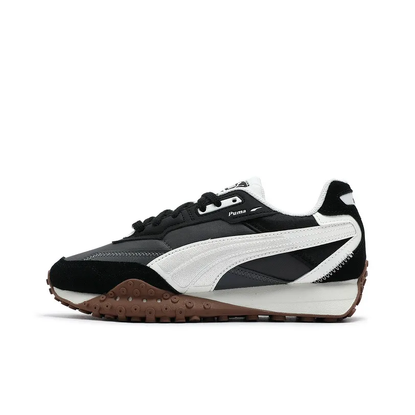 PUMA Blktop Rider Anti Slip Wear Resistant Low Top Casual Shoes Unisex Black Gray White