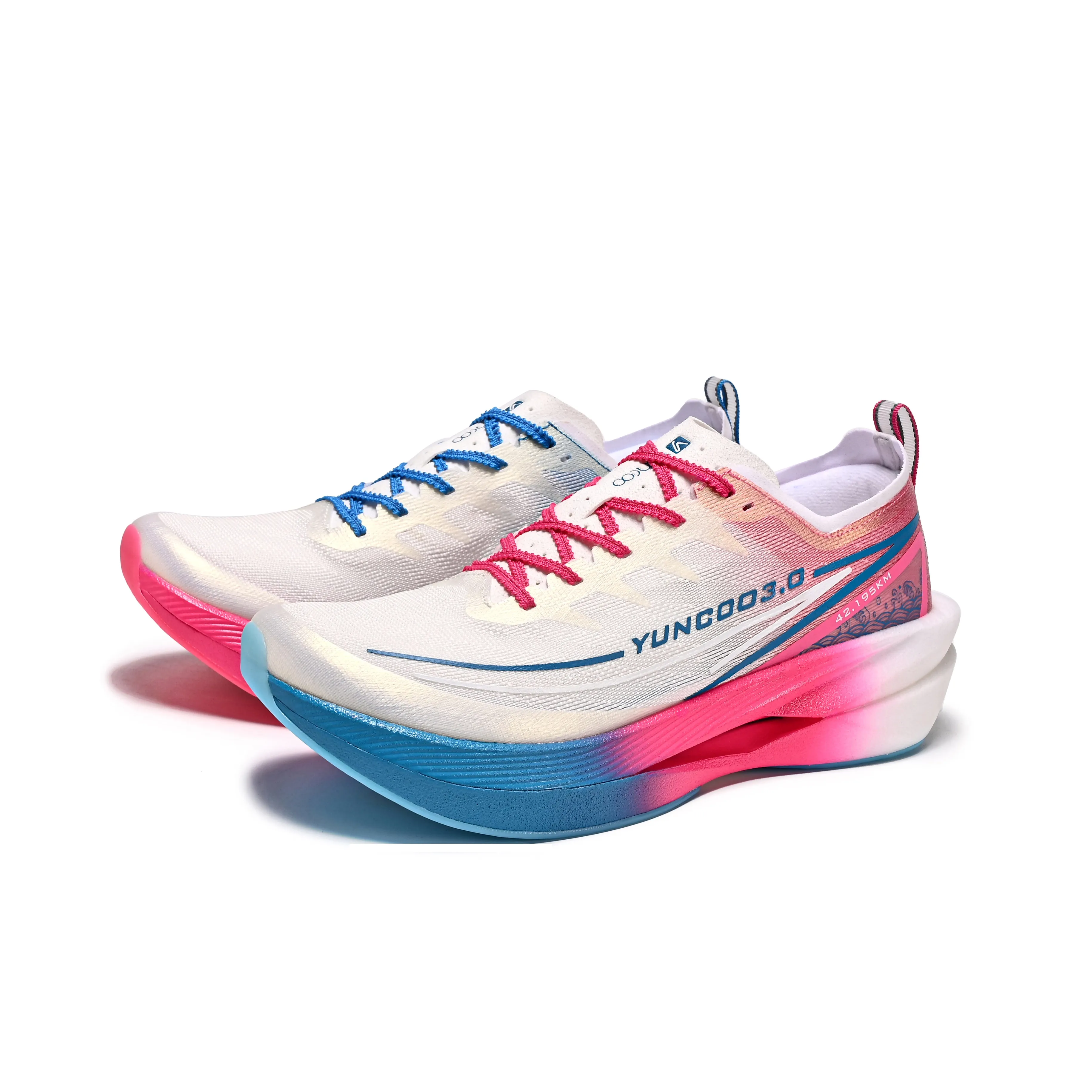 YUNCOO Cushioned Slip-Resistant Breathable Low-Top Marathon Couple Running Shoes Unisex Thunder And Lightning