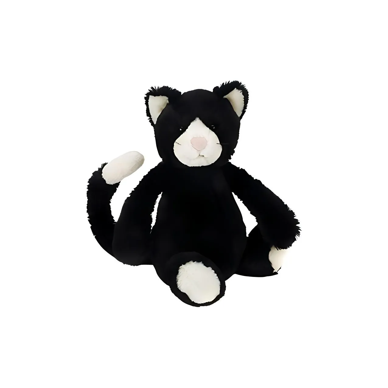 JELLYCAT Shy Collection Черный Белый Кошка Животные Кукла Плюшевая Кукла 18 см 31 см Высота