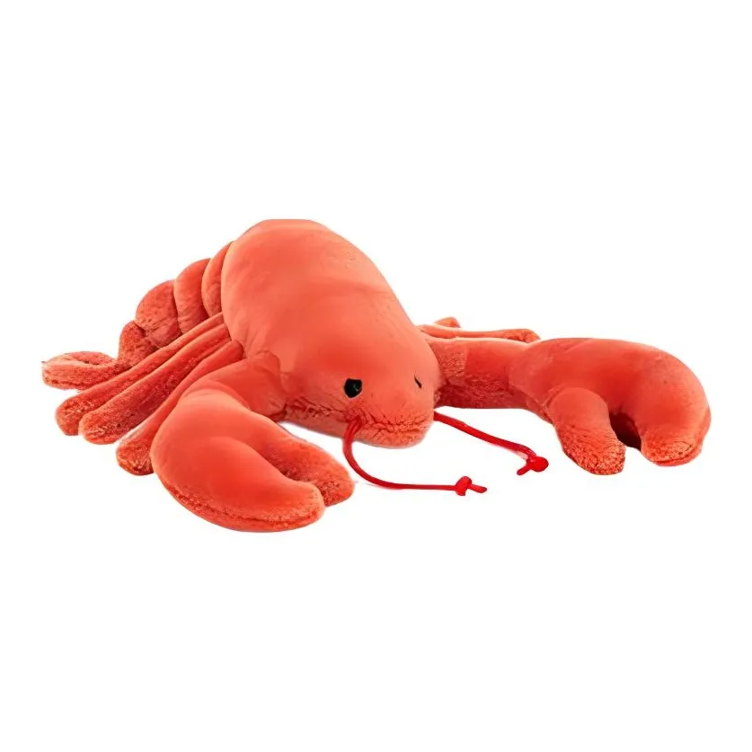 JELLYCAT Ocean Series Animal Delicious Seafood Red Lobster Dolls Plush Doll 14cm Height