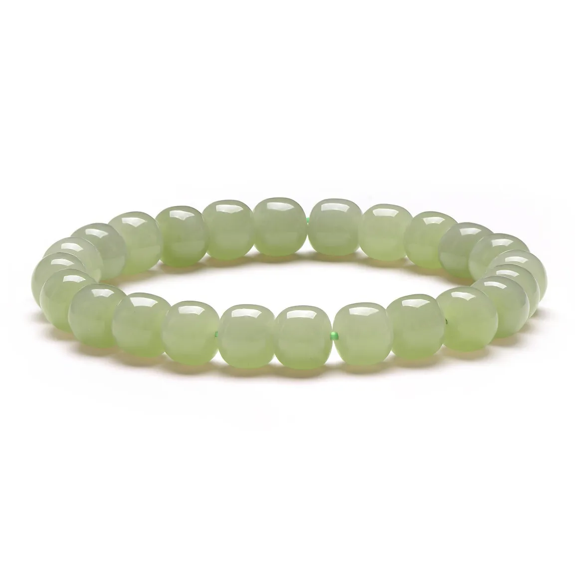 MARY WINDSOR Hetian Jade Bracelets Pale Greenish White Jade Unisex