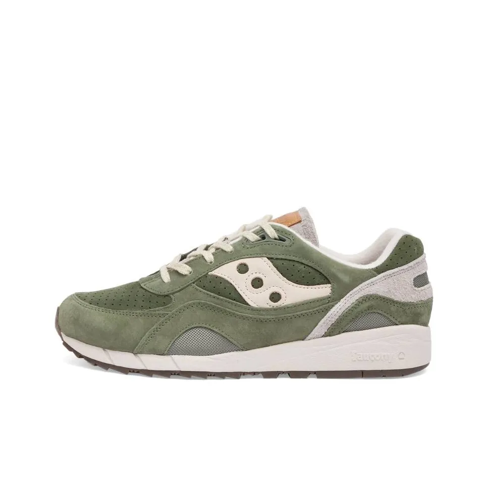 Saucony Shadow 6000 Anti Slip Wear Resistant Low Top Running Shoes Men's Green