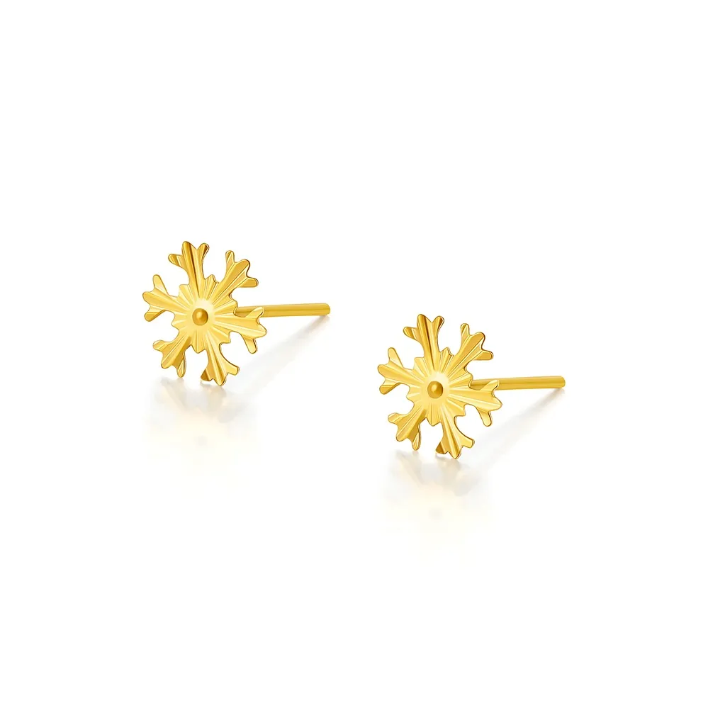 JINGUIFU Gold Stud Earrings Women's