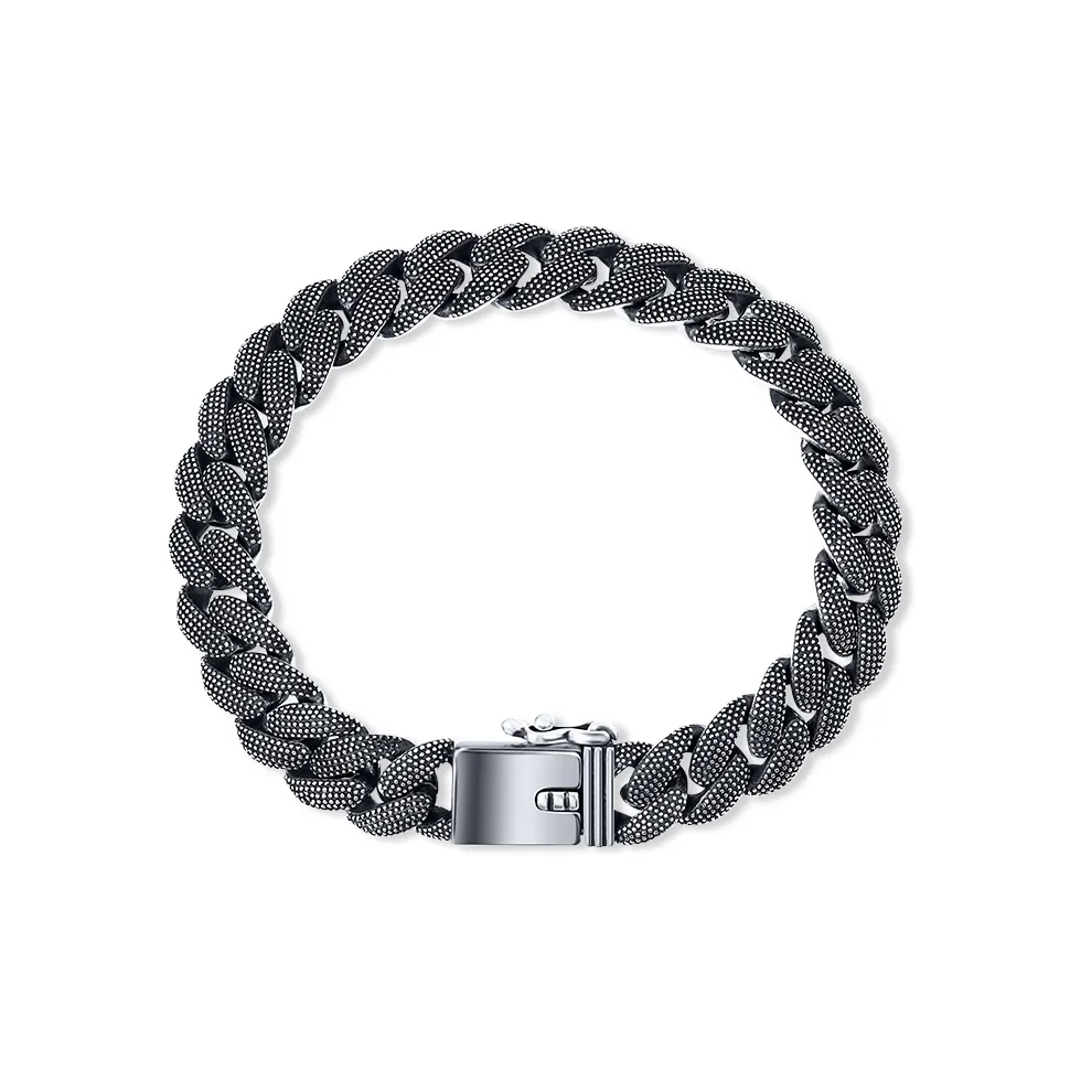 LUCKYMOJO 925 Sterling Silver Cuban Chain Unisex