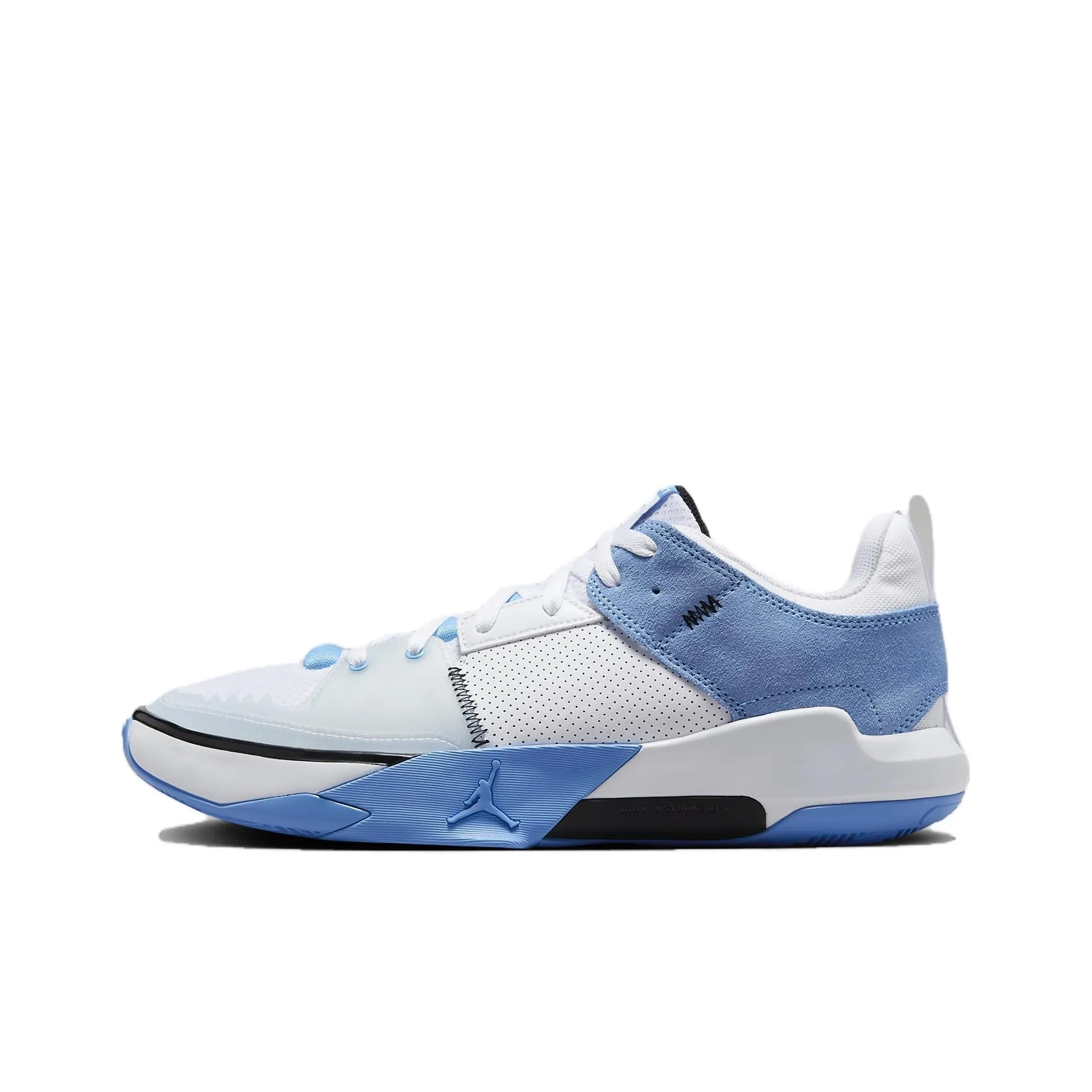 Джордан One Take 5 Slip-Resistant Abrasion-Resistant Низкий Топ Баскетбольные Кроссовки Мужские Белый Синий