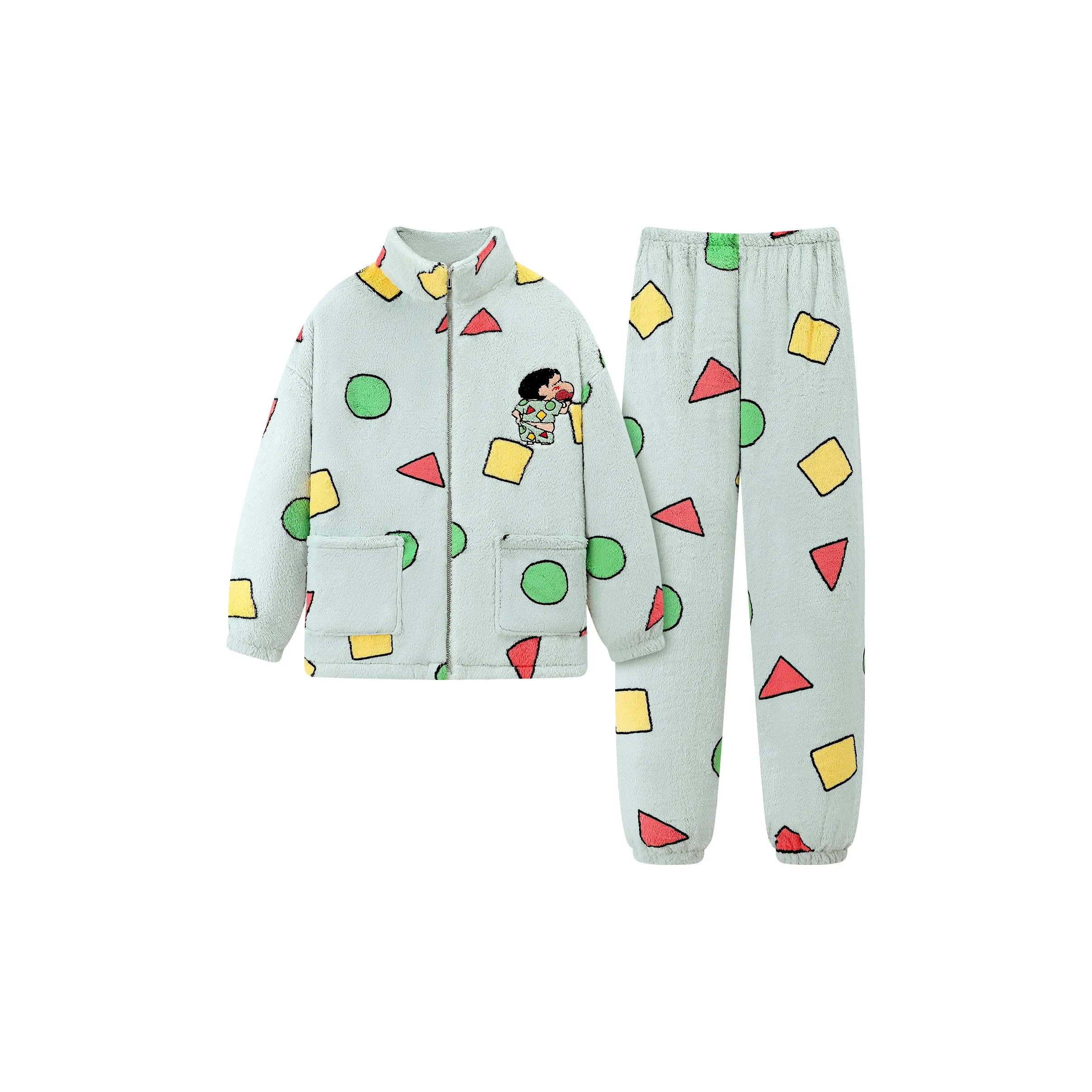 Gongdie x LABIXIAOXIN LIANMINGKUAN Pajama Set Unisex Green