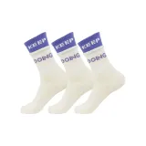 더블 소맷단 요가 양말 3팩 세트 (화이트+화이트+화이트)