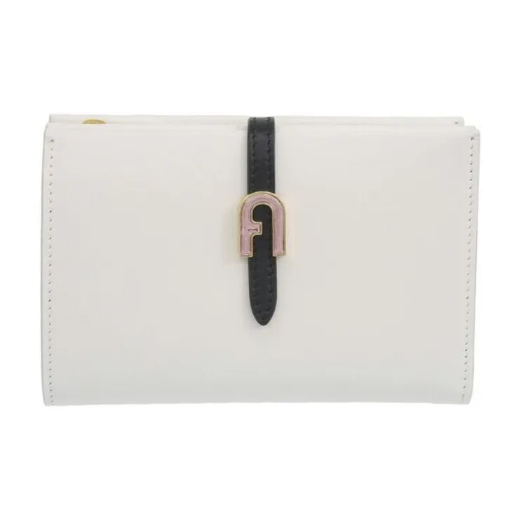 Furla Leather Wallet Women's White & Pink
