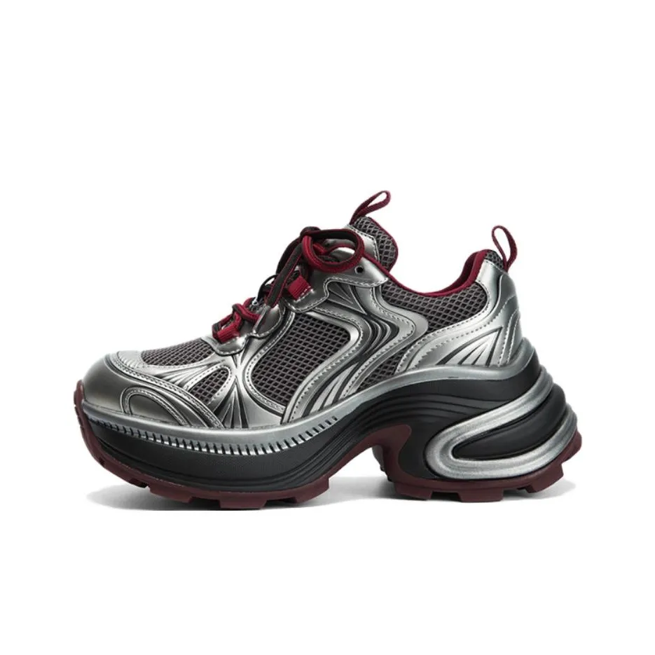 JEEP SPIRIT Амортизаторы Slip-resistant устойчивые к истиранию низкий топ кроссовки с толстой подошвой женские