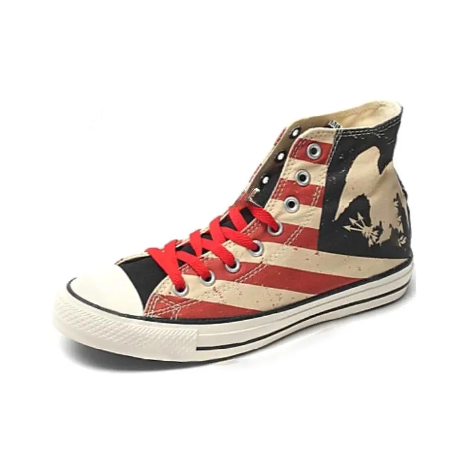 Converse Chuck Taylor All Star High Top Canvas Shoes Men's Black Red