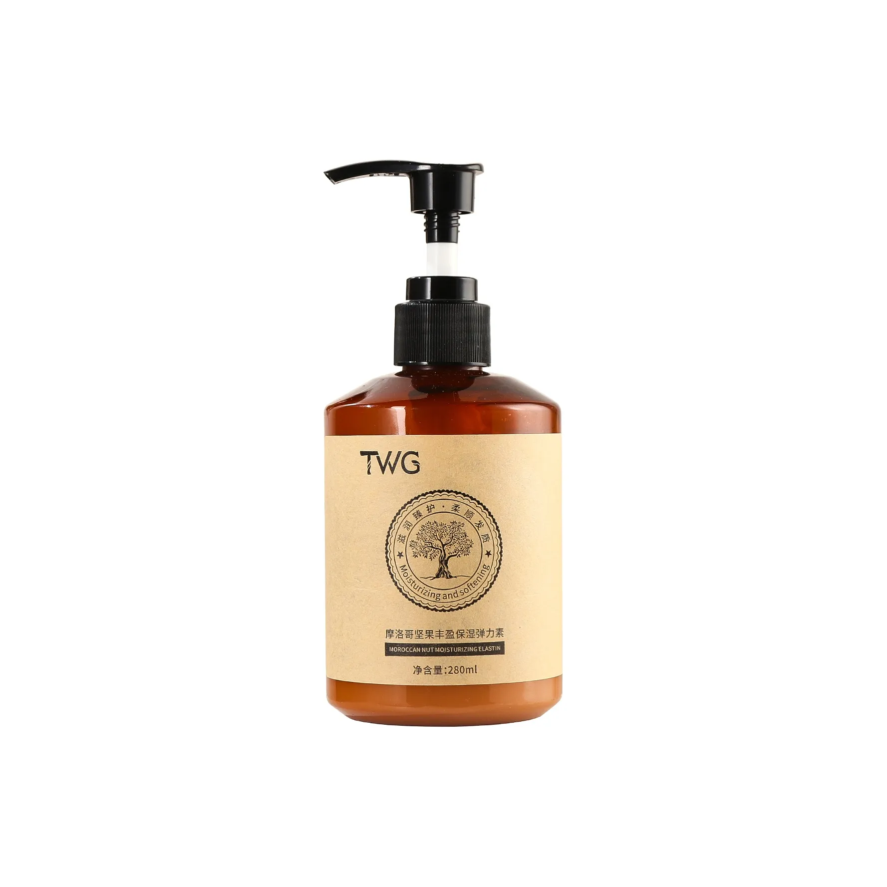 TWG Morocco Полный Эластин Сглаживающий Контроль пушистости Увлажняющий Увлажняющий Усиливающий Эластичность 280 мл