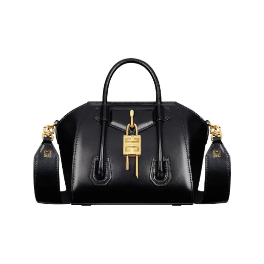 Givenchy Antigona Cow Leather Shoulder Bag, Crossbody Bag, Handbag Mini Women's Black