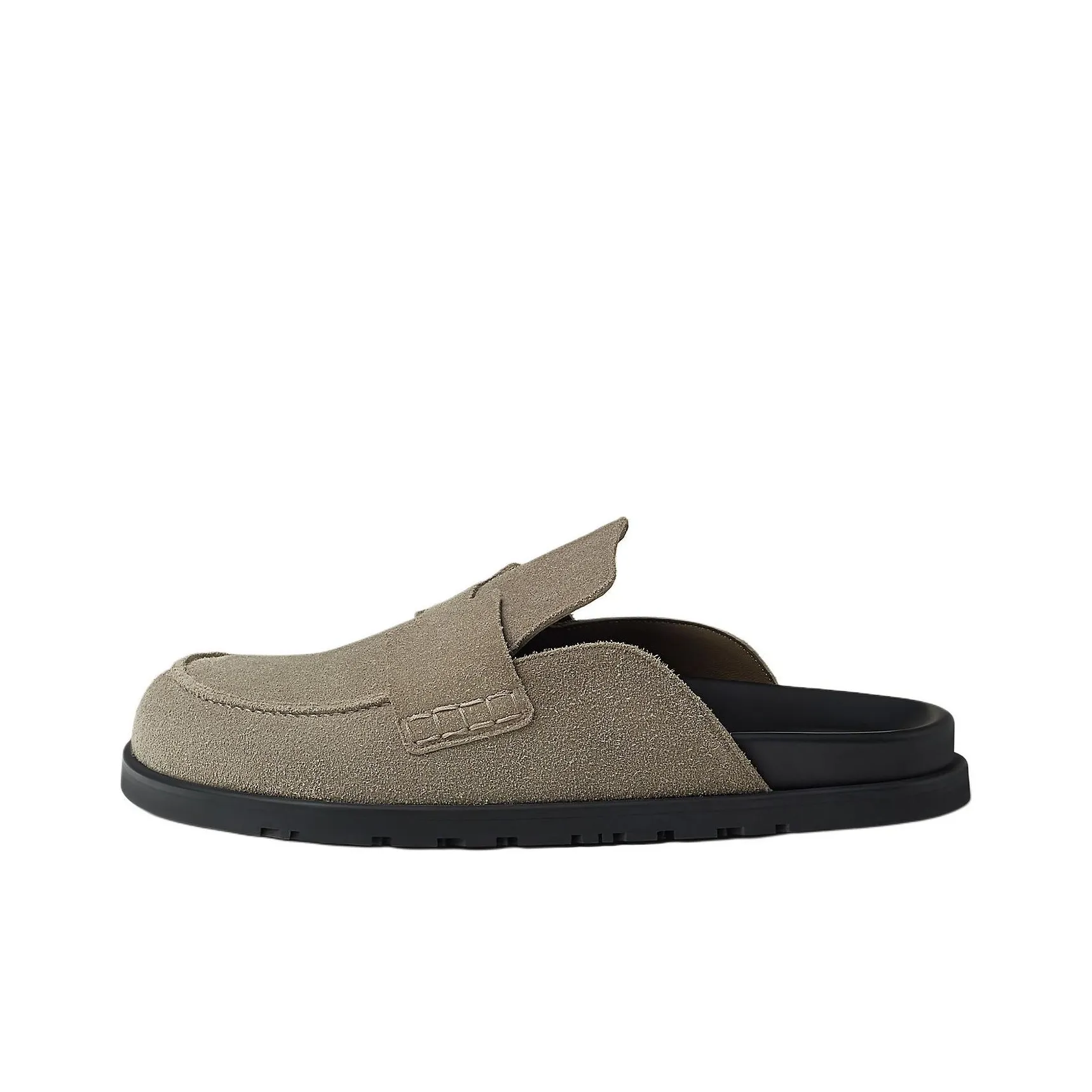 HERMES Go Wrap toe Slippers Men's Gray