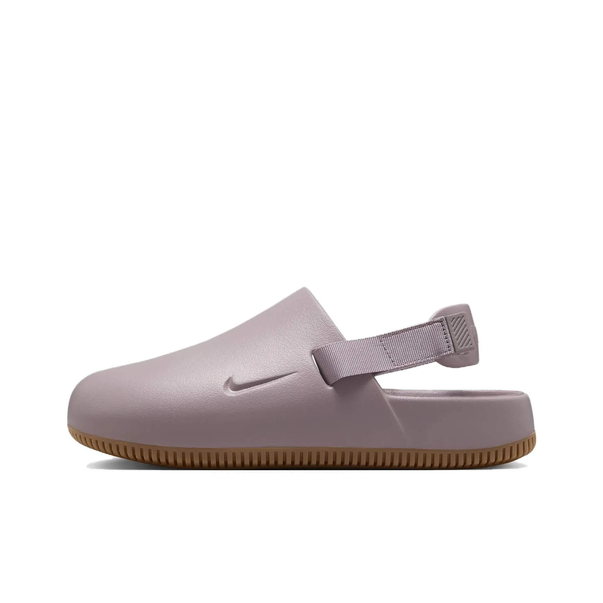Nike Calm Mule Light Violet Ore Gum Medium Brown Women's