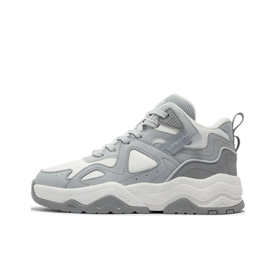 361° Sweet Wild Термические Износостойкие Высокие Кроссовки для скейтбординга Женские Серый Белый