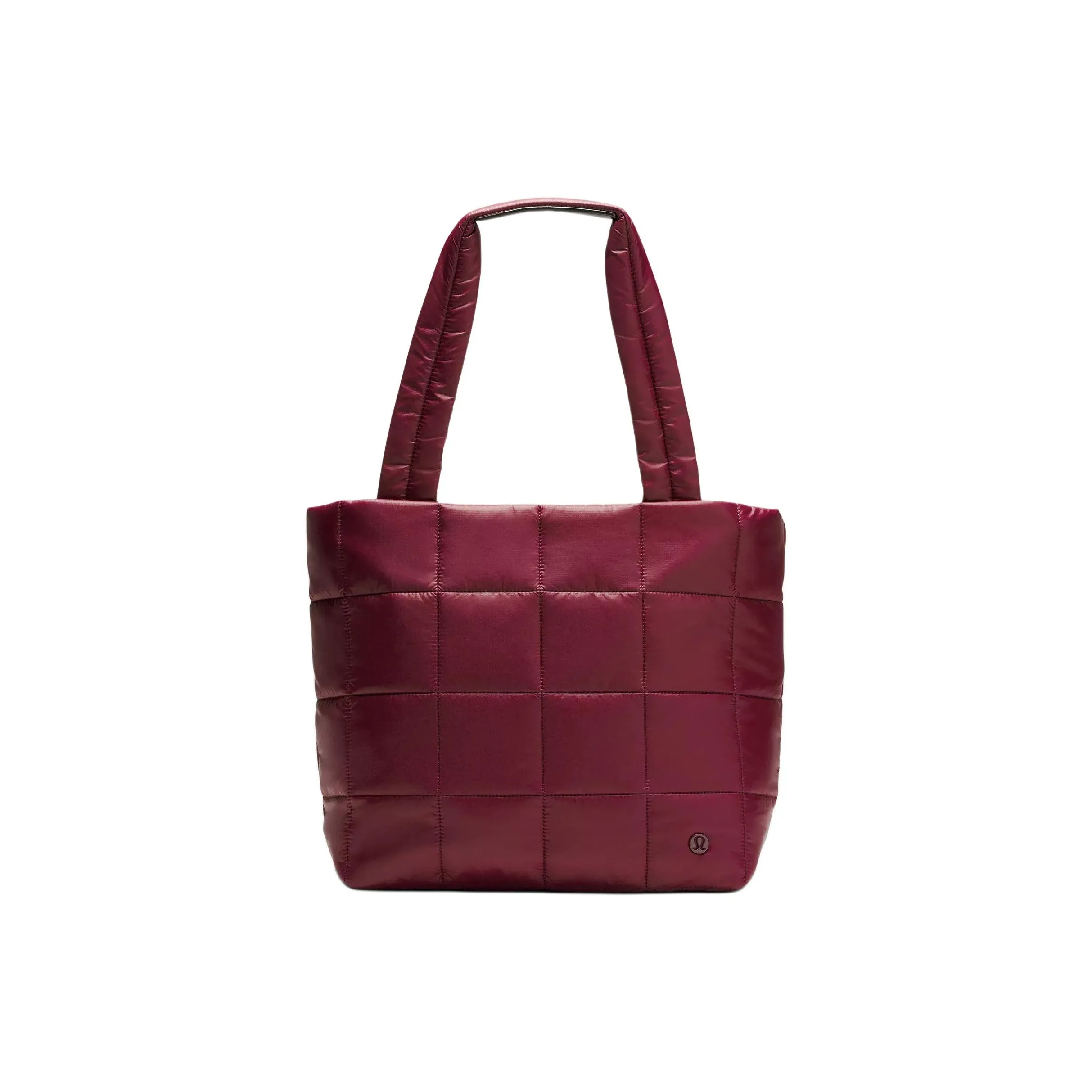 lululemon Quilted Нейлон Тоут Сумка Сумка для покупок Сумка Обычный Женская Темно-красная
