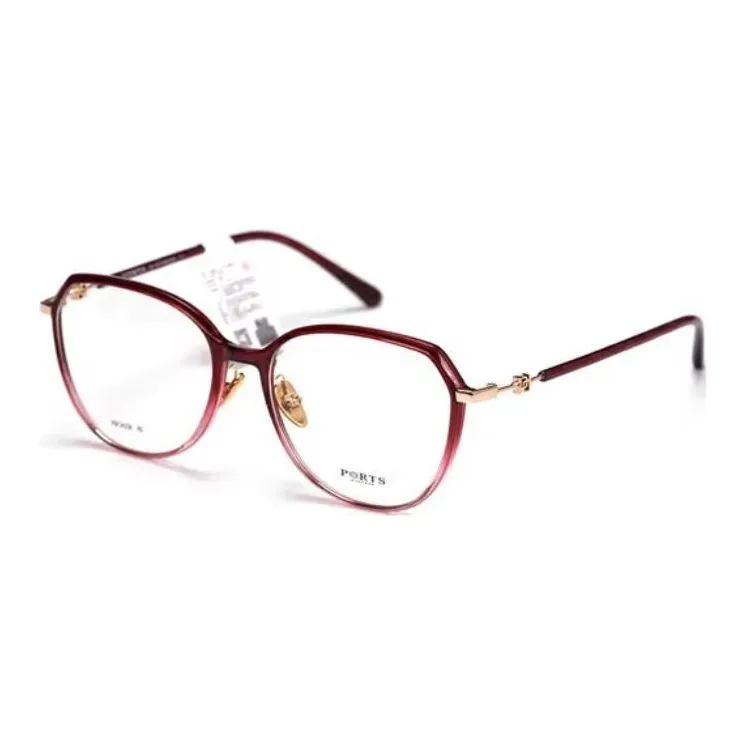 PORTS Пластиковая оправа Oval Оправы для очков Женские Красный