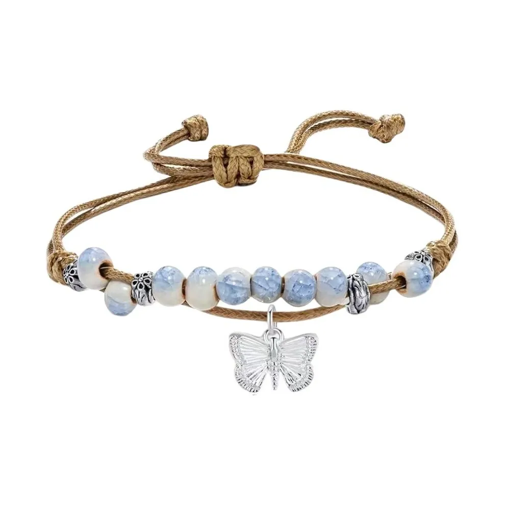 CANDY PLANET Colored Glaze Jade Bracelets Unisex
