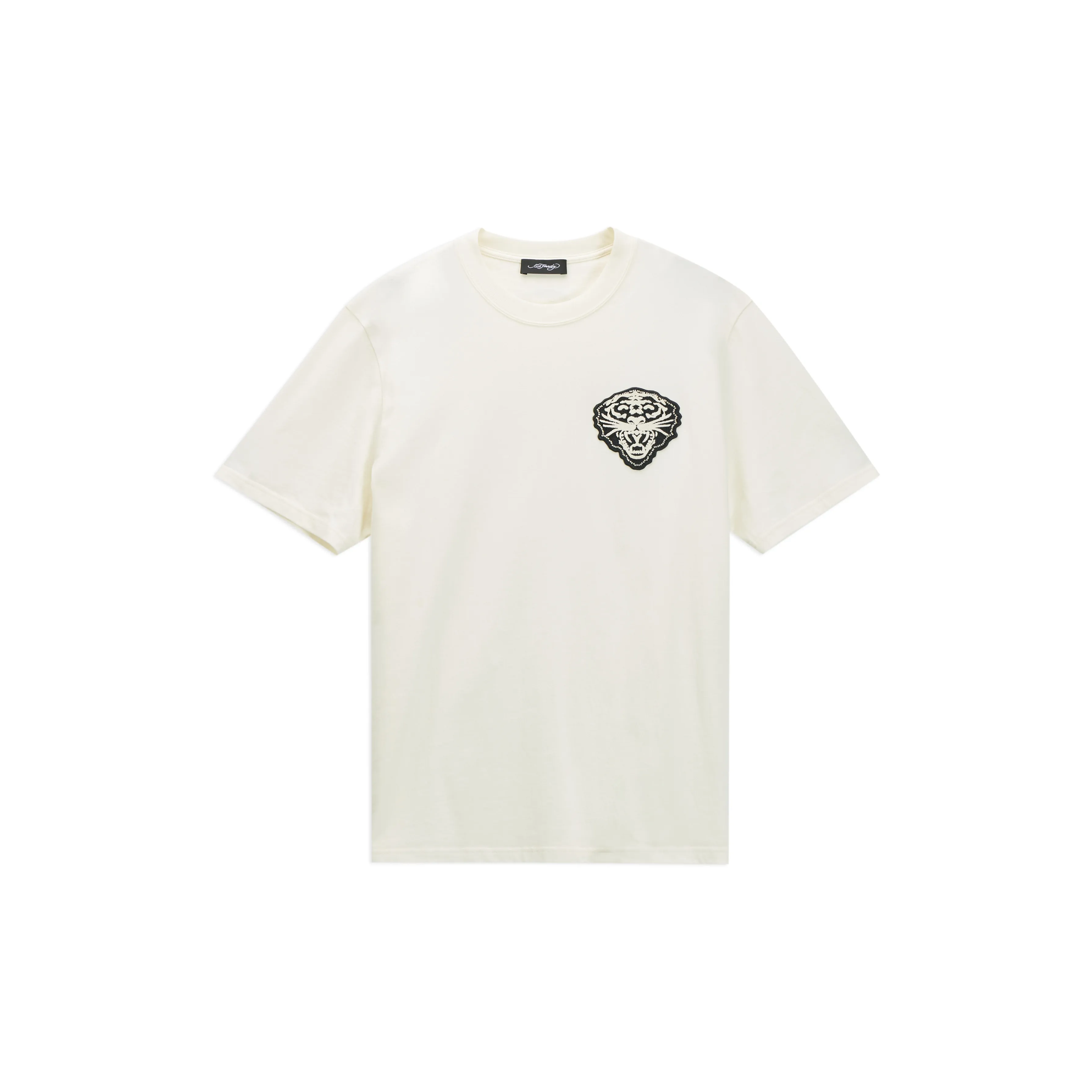 Ed Hardy T-Shirt Men's White Comes With Saint Laurent Black Opium Fragrance Pendant