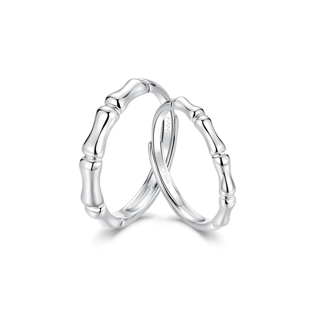 FANCI S925 Silver Ring Pair Unisex
