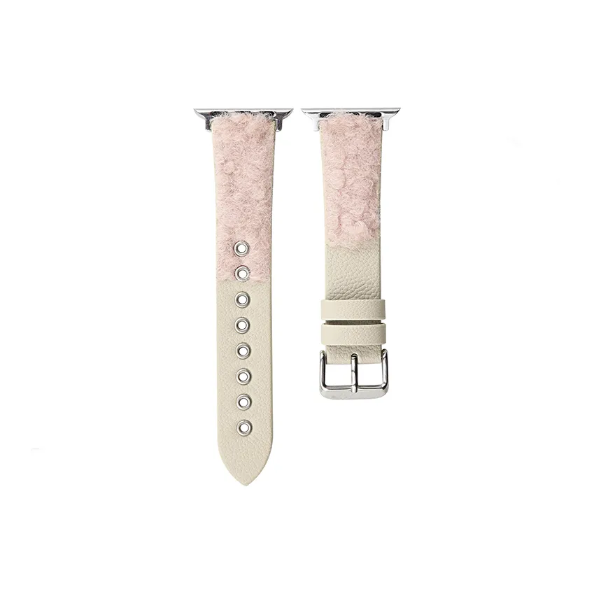 LOVINGCOOL Strap Apple Compatibility Plush, Leather Material 45mm