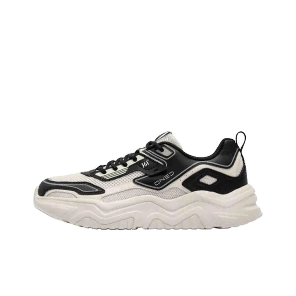 361° Противоскользящий устойчивый к истиранию низкий топ кэжуал мужской черный белый