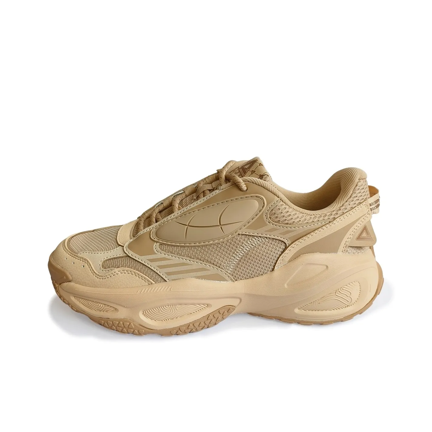 PEAK State Pole Карамель Пухлые туфли Теплоизоляционный визуально увеличивает рост Поддержка Низкий Топ Кэжуал Мужской Пшеница