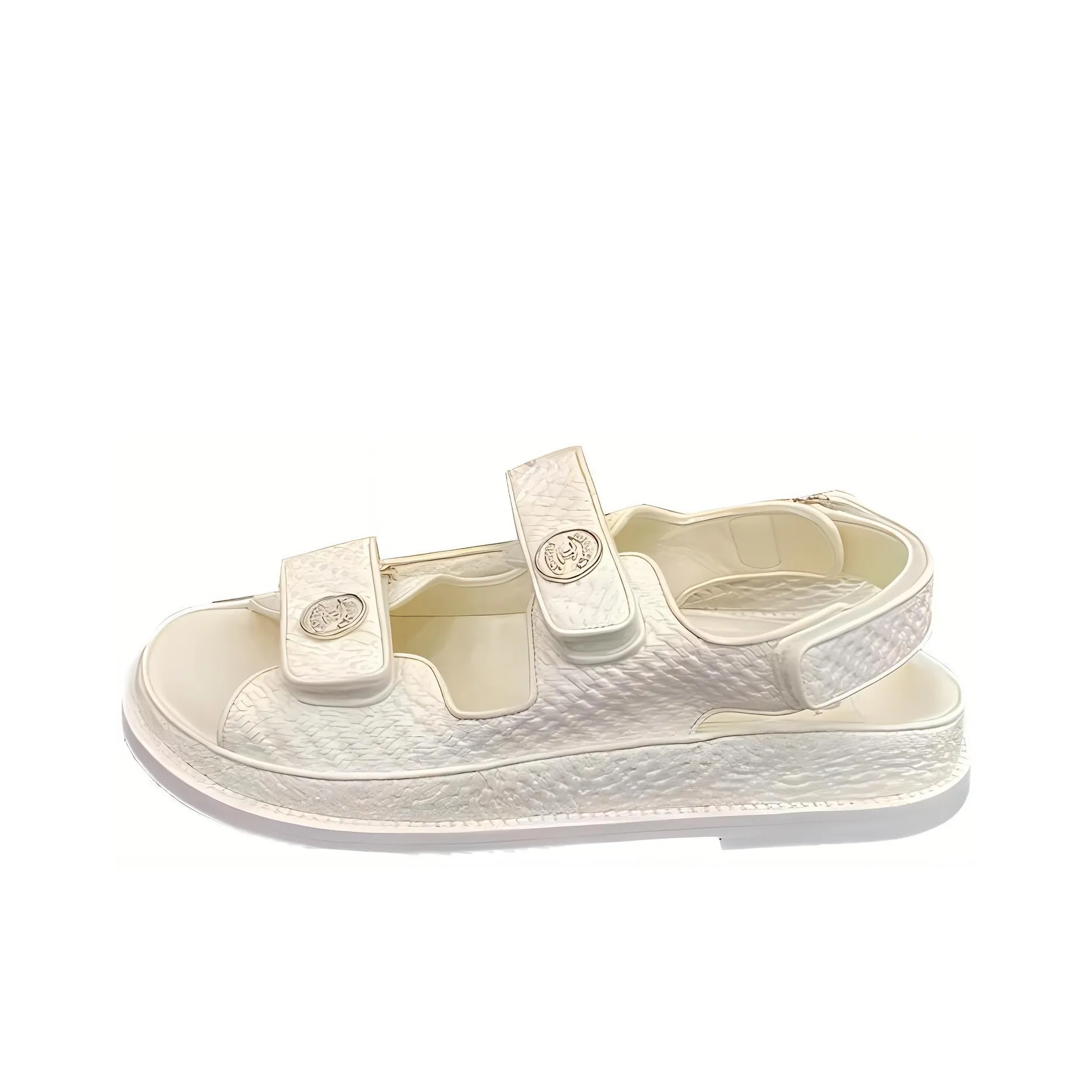 CHANEL Stylish Sandals Women's White