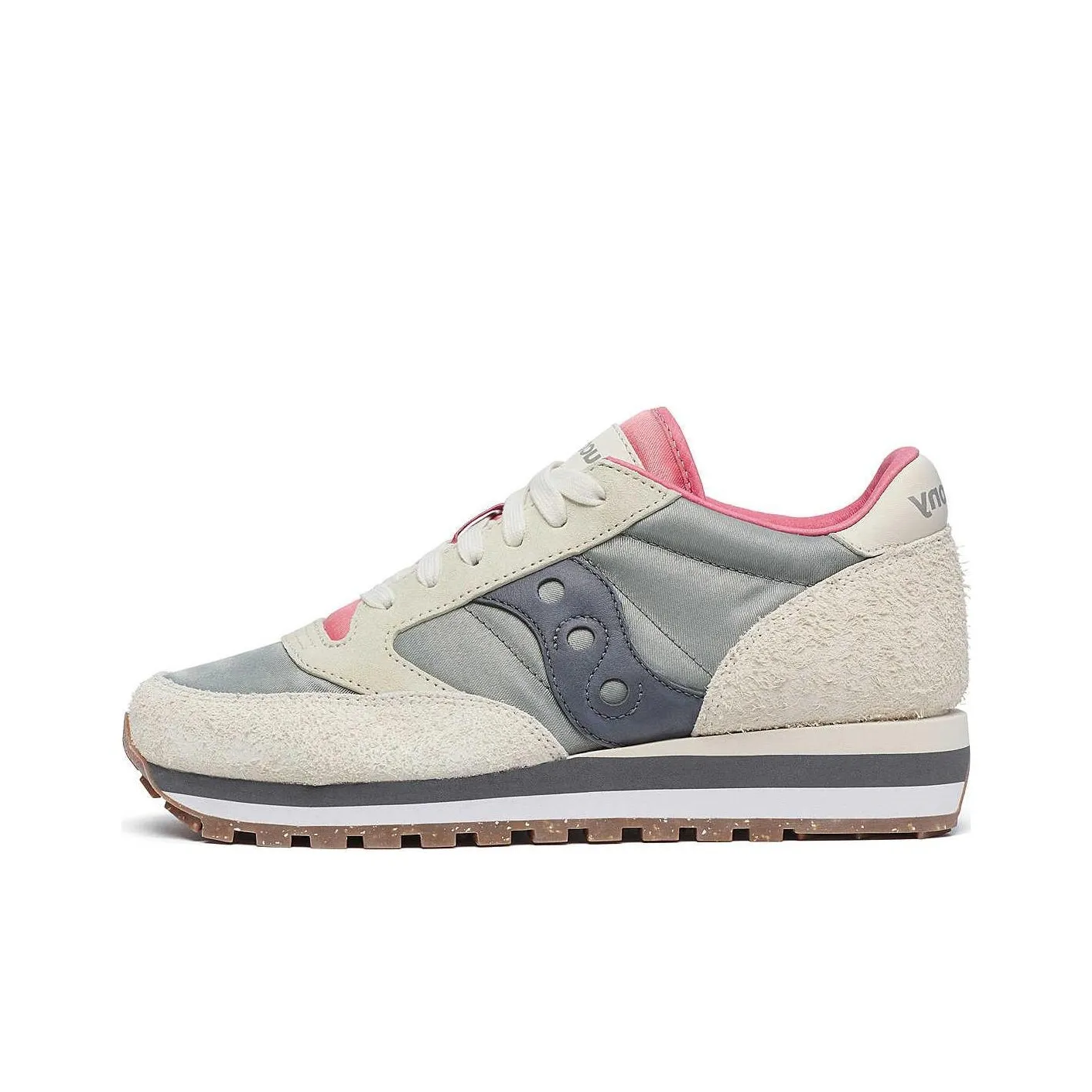 Saucony Slip Resistant Abrasion Resistant Low top Casual Shoes Women's Gray White