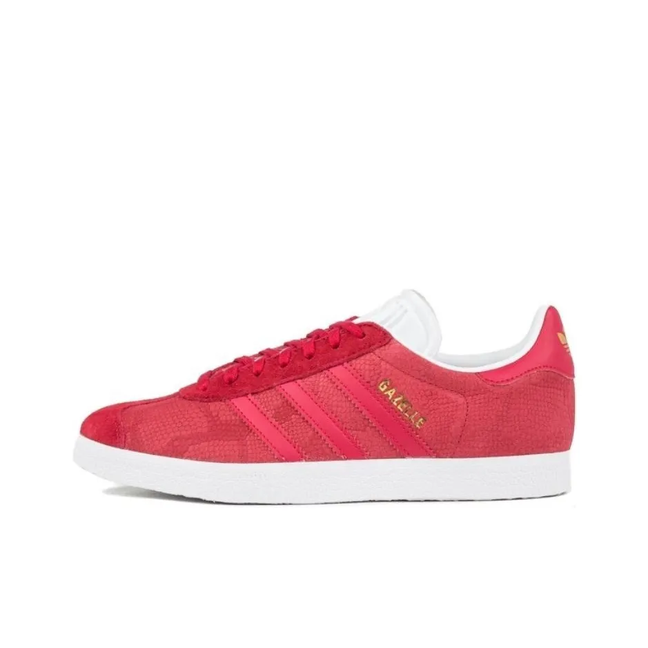 Adidas Originals Gazelle Low Топ Скейтборд Кроссовки Женские Красные