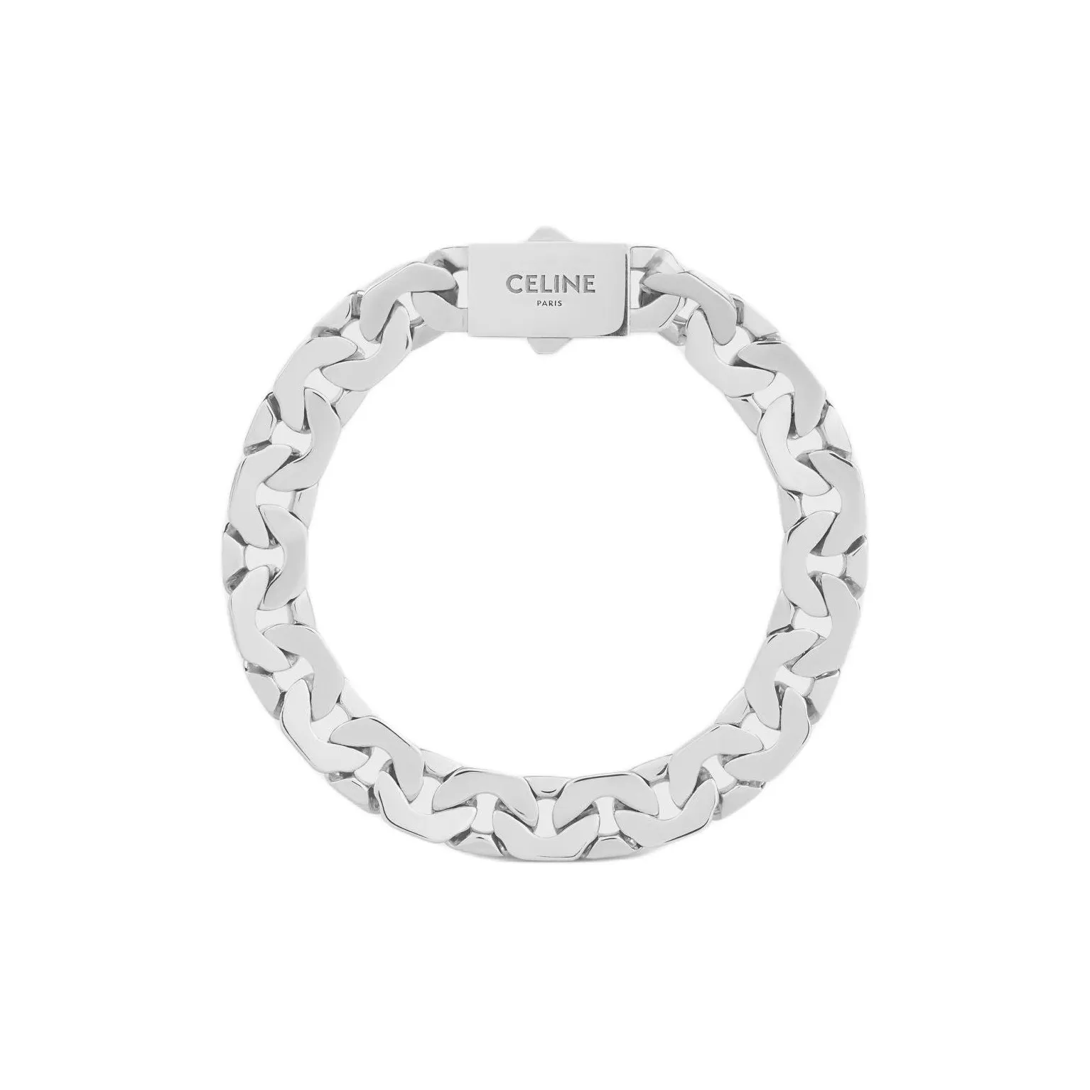 CELINE Mesh Bracelet In Sterling Silver With Rhodium Finish