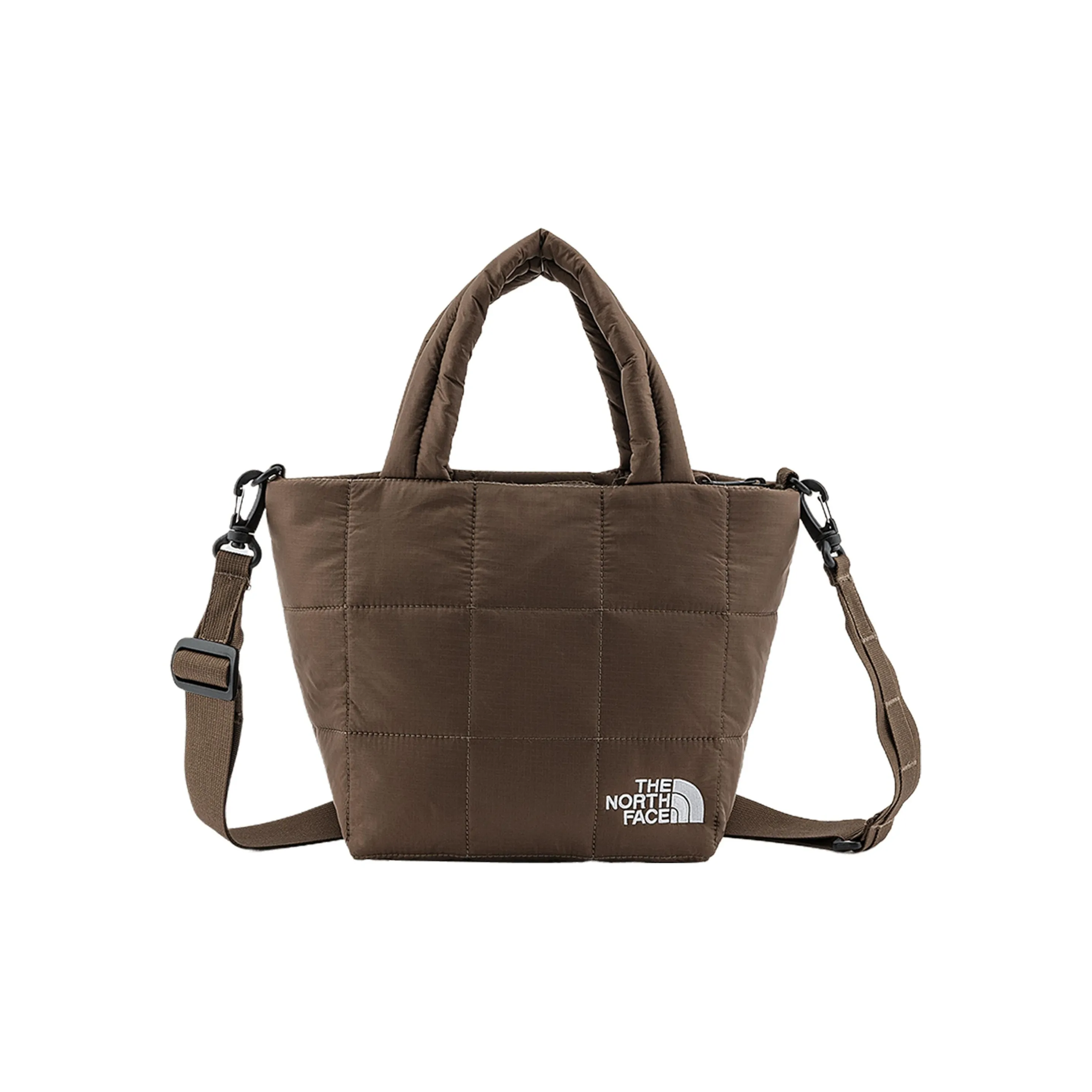 THE NORTH FACE Nuptse 5L Тоут Сумка Сумка для покупок Сумка Сумка для использования на открытом воздухе Нейлон Дымчатый Коричневый Унисекс