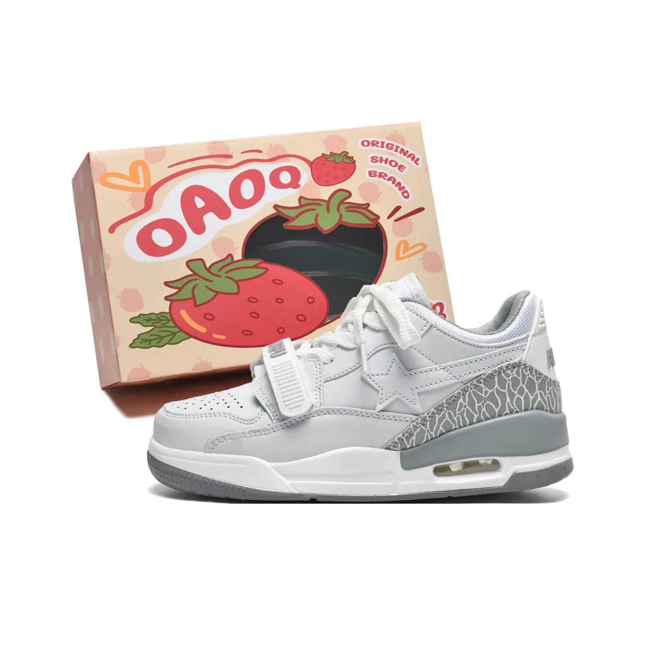 OAOQ Durable Lightweight And Breathable Low Top Skateboard Shoes Unisex