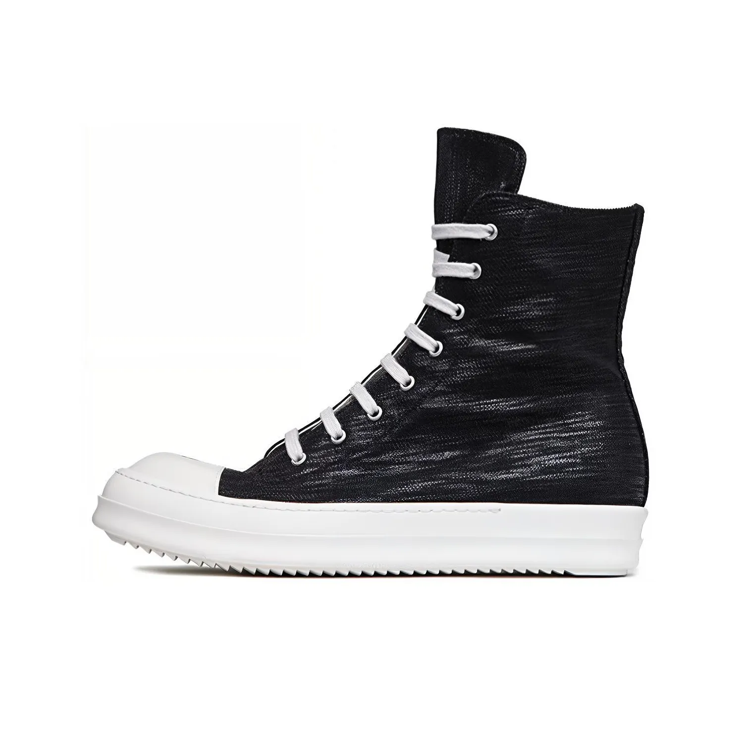 Rick Owens DRKSHDW Sneaks High Top Stylish Skateboarding Shoes Men's Black