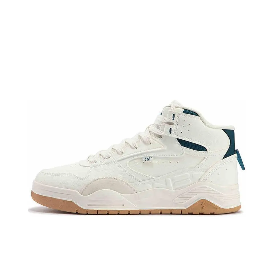 361° Тип BURN 4 Теплоизоляционный Slip-Resistant Высокий Топ Скейтбординг Кроссовки Мужские Белый Синий