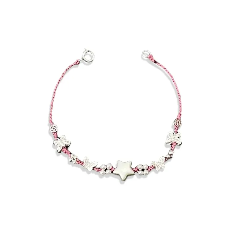 CANHUI Fabric Five Pointed Star Butterfly Bracelet Women's