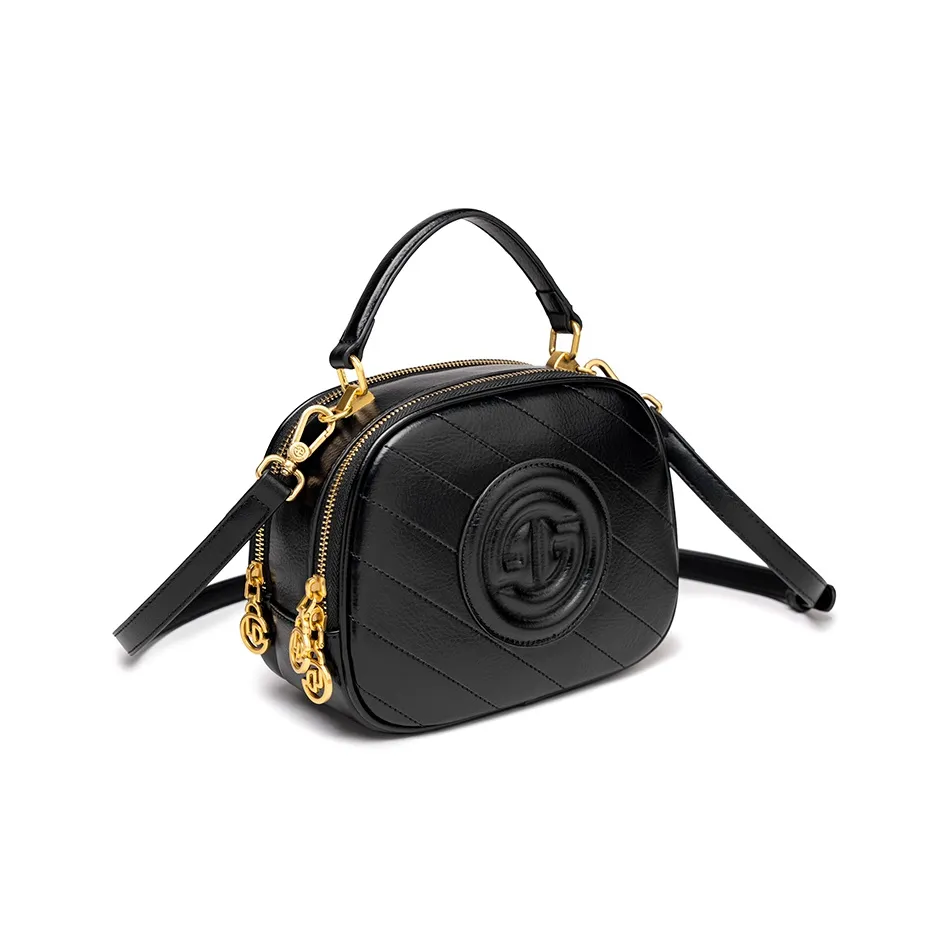 GELANDAI ПУ (полиуретан) Сумка через плечо Сумка Женская Черная