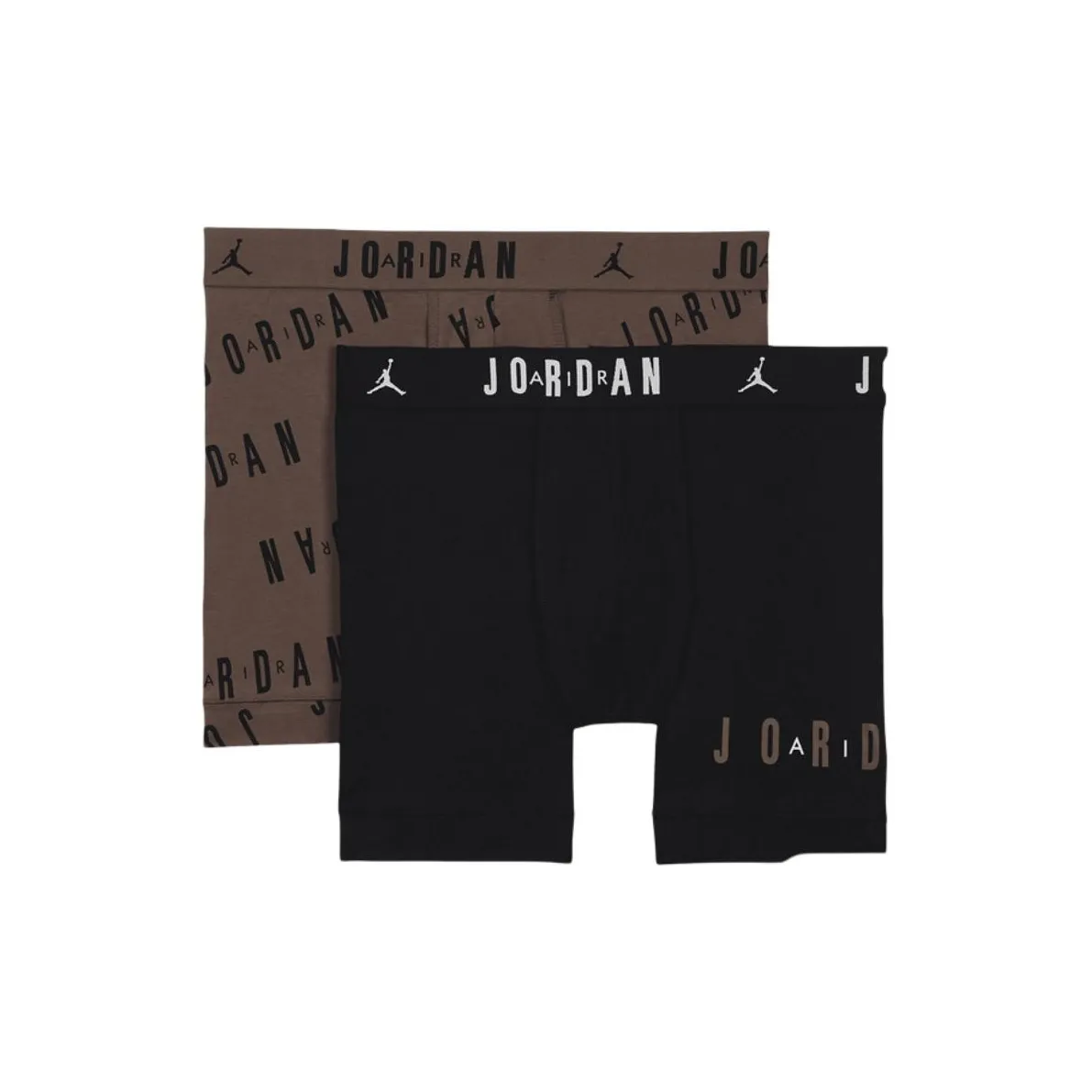 JORDAN 2 упаковки черный коричневый мужские боксер-шорты