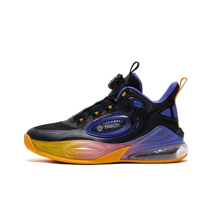 361°KIDS Шорты Устойчивость Амортизация Устойчивость к истиранию Отскок Высокий Топ Детские Баскетбольные Кроссовки Черный Фиолетовый Желтый