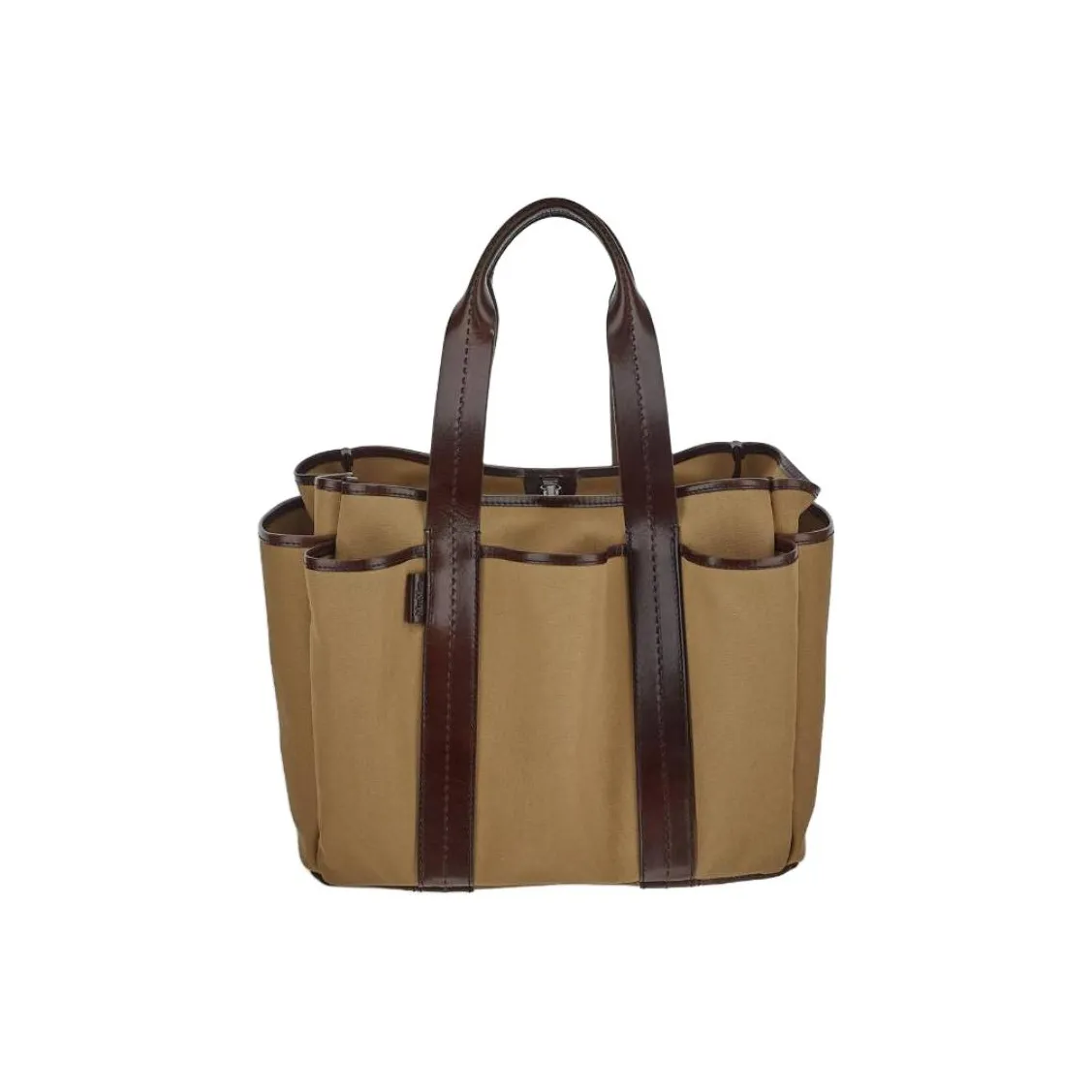 MaxMara Giardiniera Logo Patch Top Handle Bag