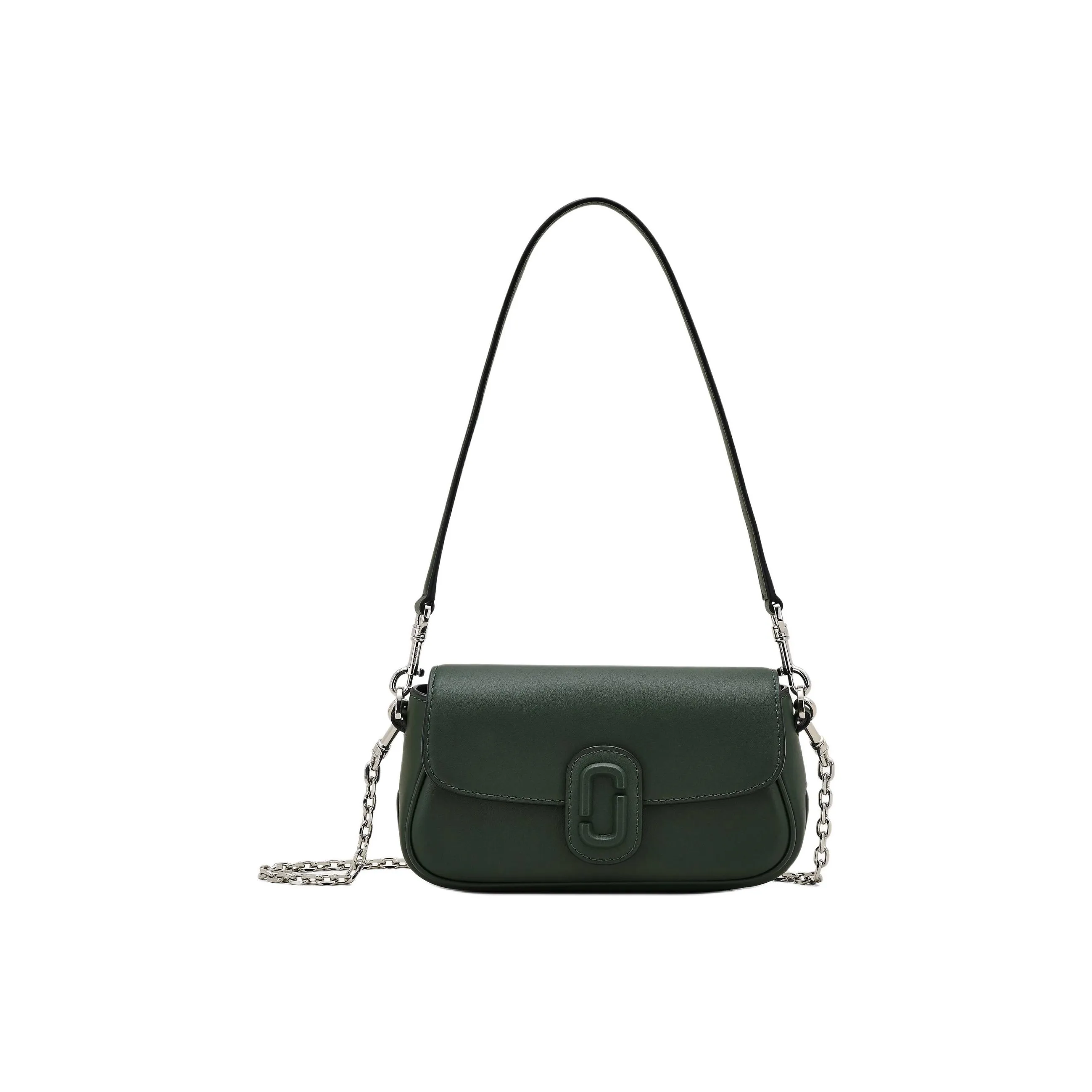 MARC JACOBS Leather Portable Crossbody Bag, Shoulder Bag Women's Ivy Green