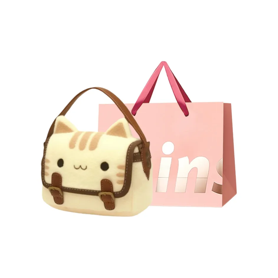 WHEELY BABY + Плюшевый через плечо одно плечо сумка обычный женский белый коричневый