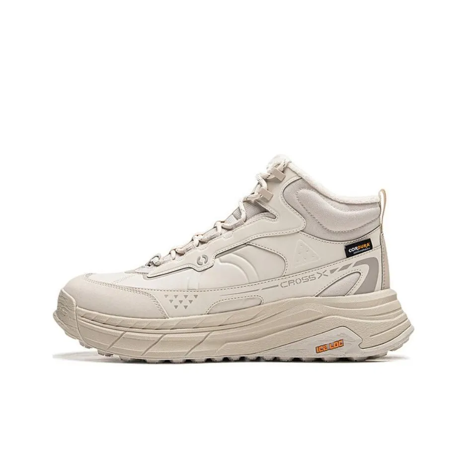 LiNing Star Journey 2 Anti Slip Wear Resistant Mid Top Casual Shoes Unisex Mica Gray