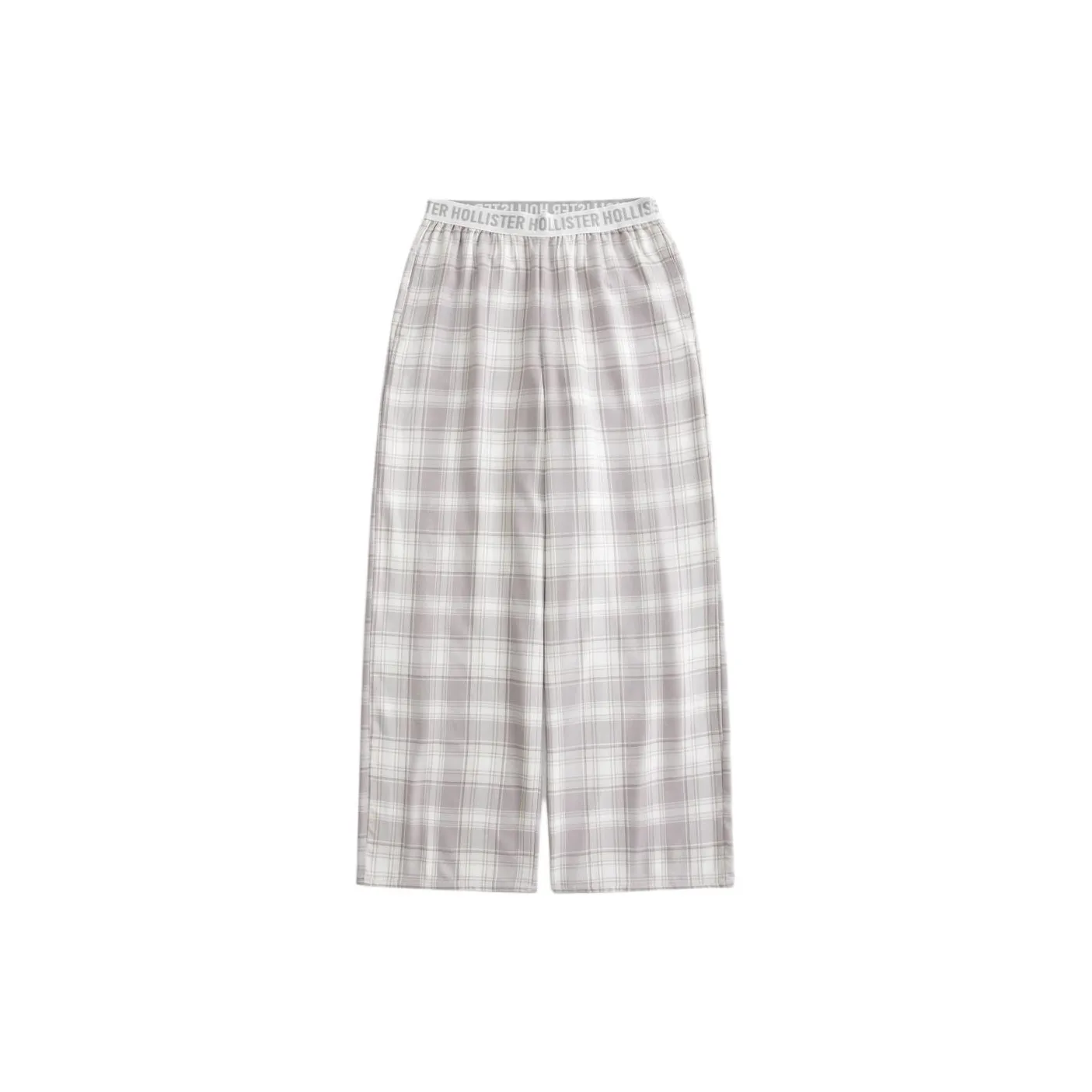 Hollister Pajama Pants Women's Light Taupe Plaid