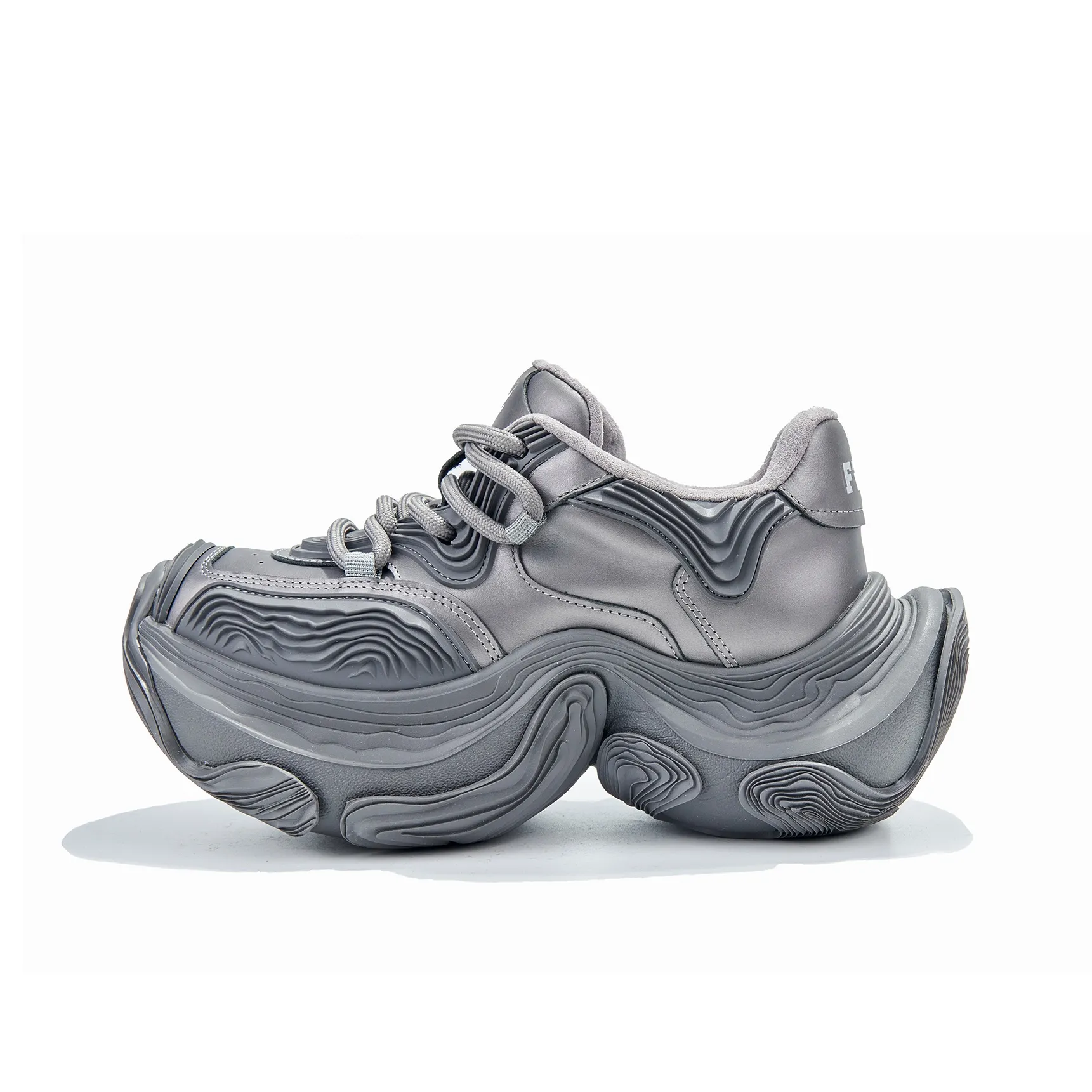 FERNANDA FRANKLIN Terrace Field Chunky Sneakers Women's Low Top Gray