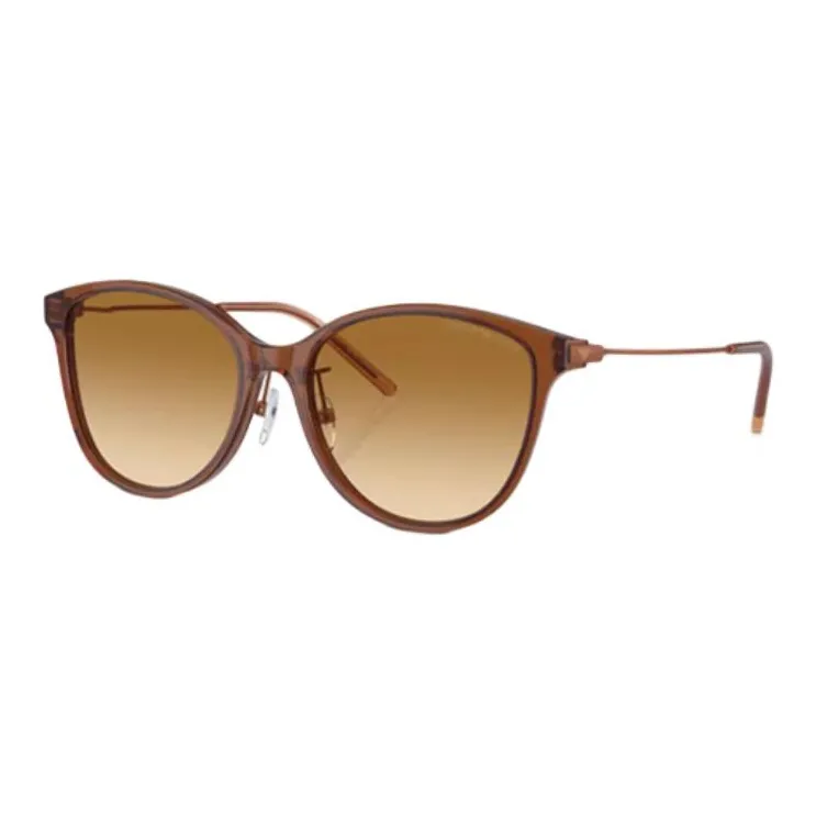 EMPORIO ARMANI Пластина Кошачий глаз Солнцезащитные очки Женские Светло-коричневый