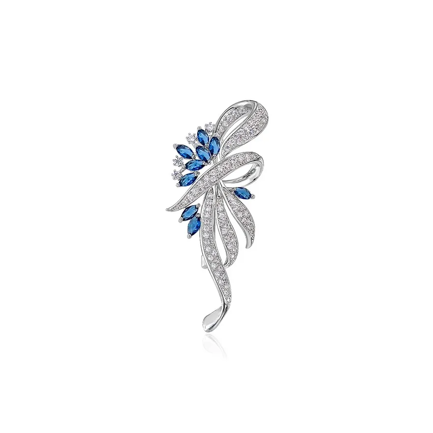 Mofei S925 Silver Brooches Women's