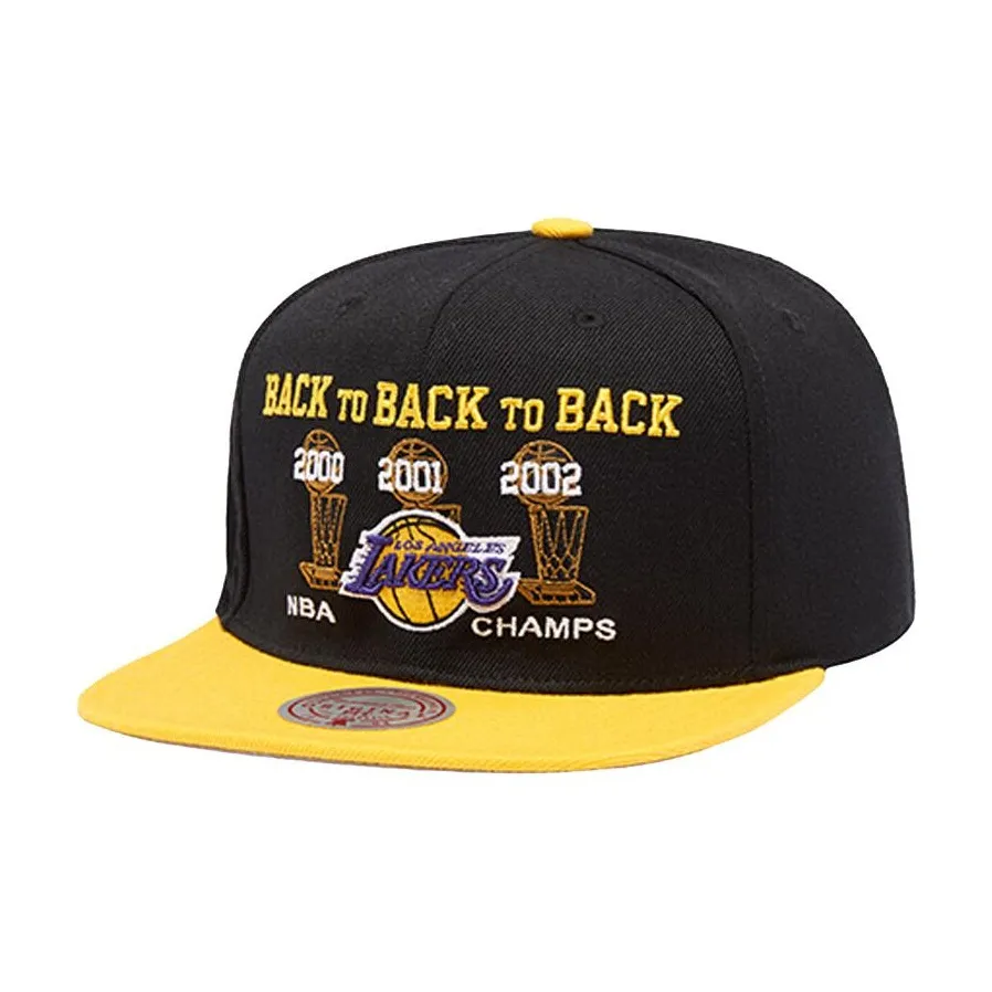 Mitchell & Ness Acrylic Baseball Caps Unisex Black/Yellow
