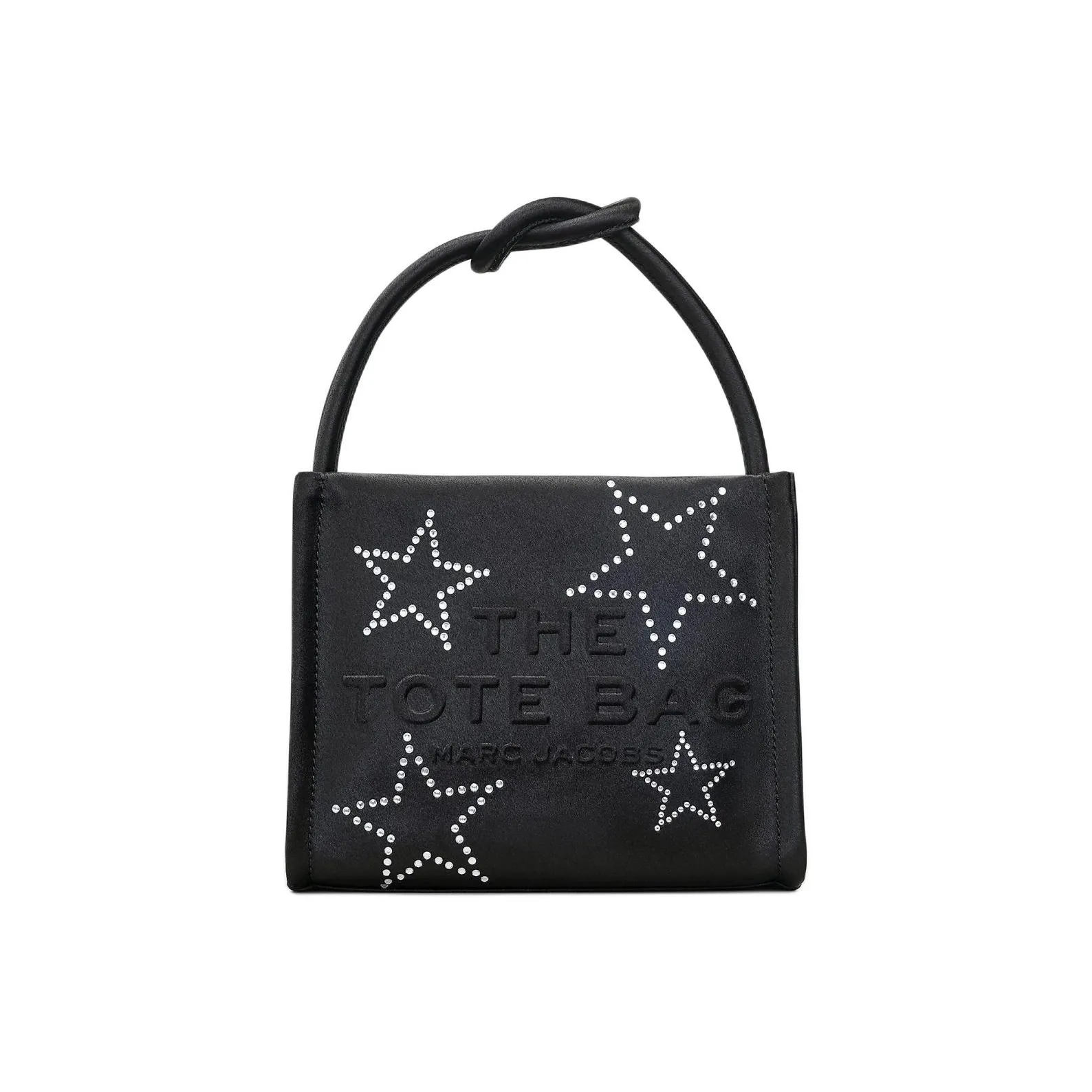 MARC JACOBS Satin Tote Bag Shopping Bag Mini Women's Black